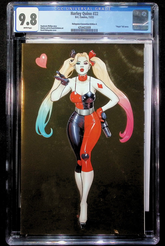 HARLEY QUINN #22 - DAVID NAKAYAMA GOLD FOIL VIRGIN VARIANT NYCC 2022 CGC 9.8