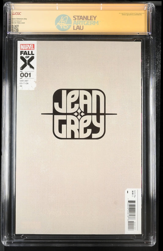 JEAN GREY #1 - DERRICK CHEW VIRGIN VARIANT EXCLUSIVE SIGNED CGC 9.8