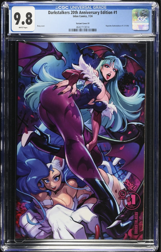 DARKSTALKERS 20th ANNIVERSARY EDITION #1 - REIQ VIRGIN VARIANT EXCLUSIVE CGC 9.8