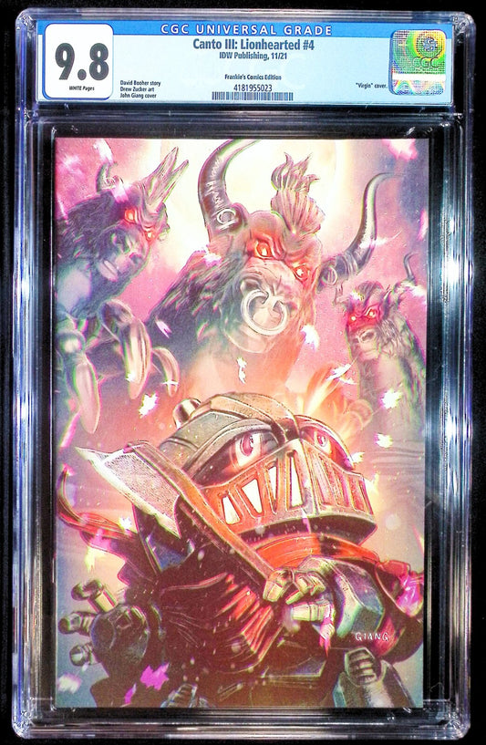 CANTO III LIONHEARTED #4 - JOHN GIANG VIRGIN VARIANT EDITION 2021 CGC 9.8 NM/M