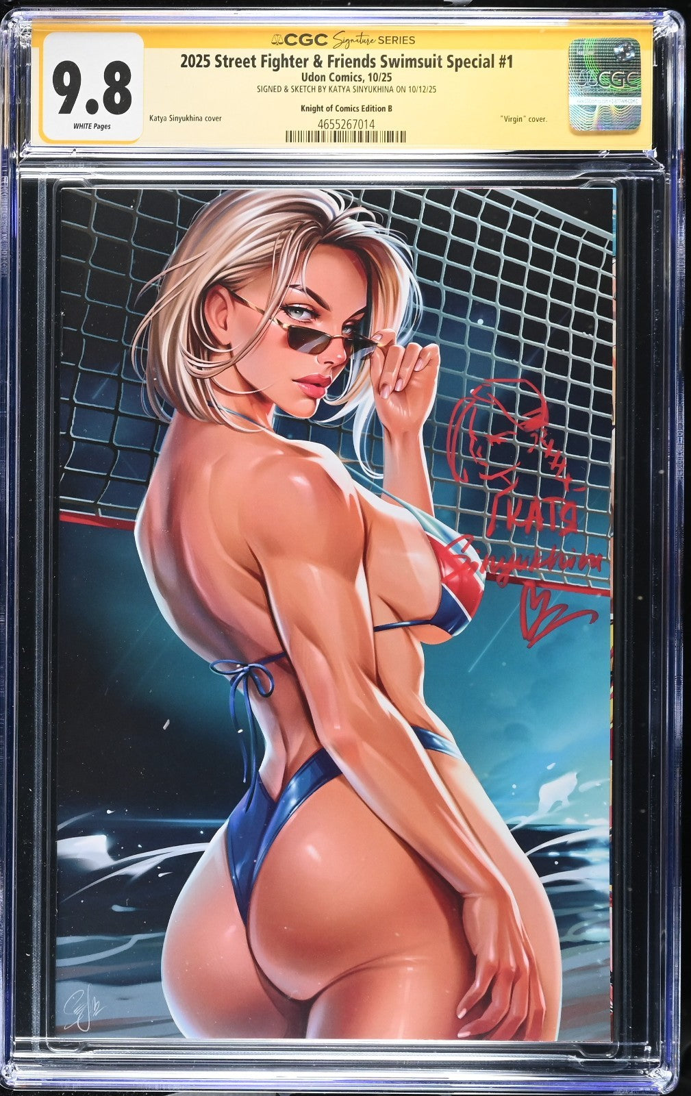 2025 STREET FIGHTER & SWIMSUIT SPECIAL #1 - SINYUKHINA SIGNED & SKETCH CGC 9.8