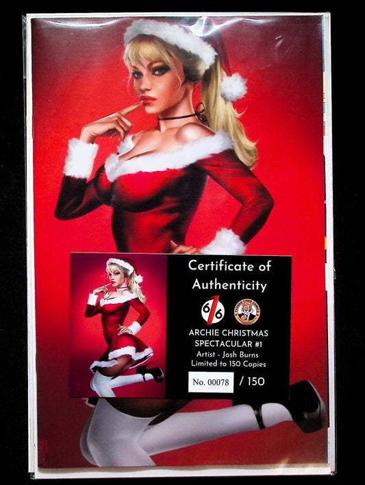 ARCHIE CHRISTMAS SPECTACULAR 2023 #1 JOSH BURNS BETTY VIRGIN C +COA LTD 150 NM+