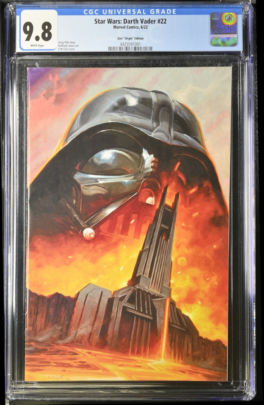 STAR WARS DARTH VADER #22 - E.M. GIST VIRGIN VARIANT MARVEL COMICS 2022 CGC 9.8