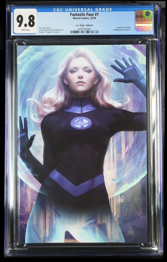 FANTASTIC FOUR #1 - ARTGERM VIRGIN VARIANT INVISIBLE WOMAN CGC 9.8 NM/M