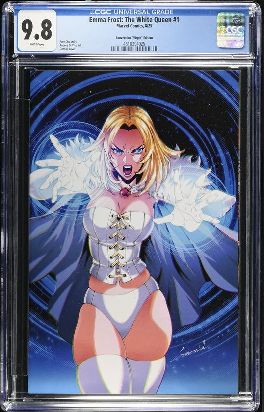 EMMA FROST THE WHITE QUEEN #1 - GODTAIL VIRGIN VARIANT CGC 9.8