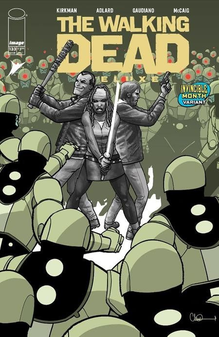 WALKING DEAD DELUXE #133 - DAVID FINCH & DAVE MCCAIG COVER E INVINCIBLE TEAM UP VARIANT