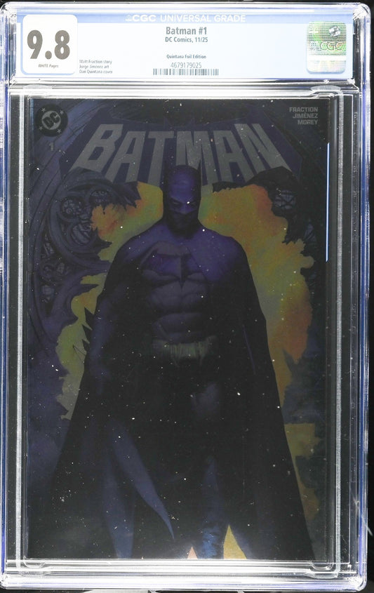 BATMAN #1 - DAN QUINTANA FOIL VARIANT EDITION  CGC 9.8