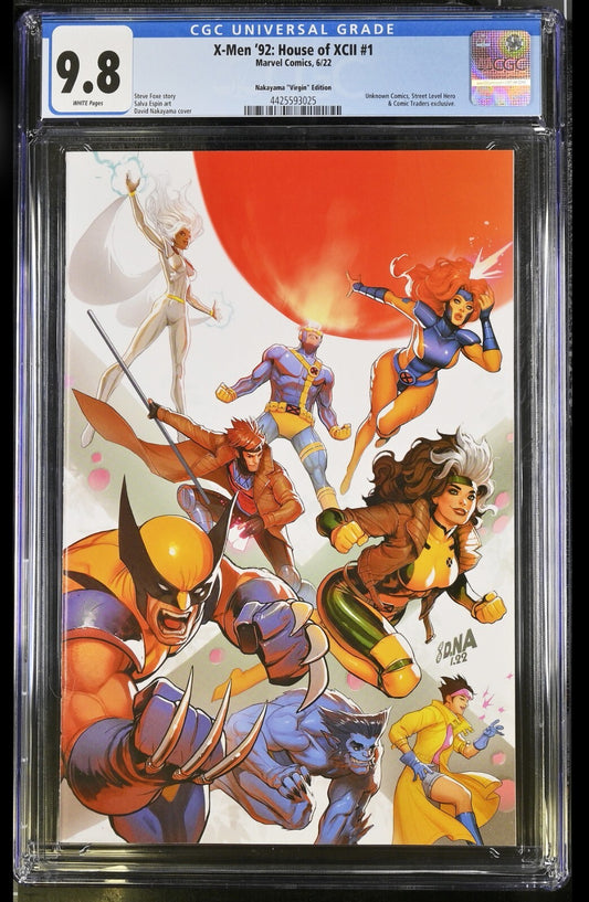 X-MEN 92  HOUSE OF XCII #1 - DAVID NAKAYAMA VIRGIN VARIANT EXCLUSIVE CGC 9.8