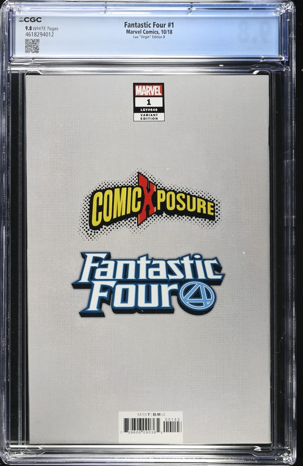 FANTASTIC FOUR #1 - ARTGERM VIRGIN VARIANT INVISIBLE WOMAN CGC 9.8