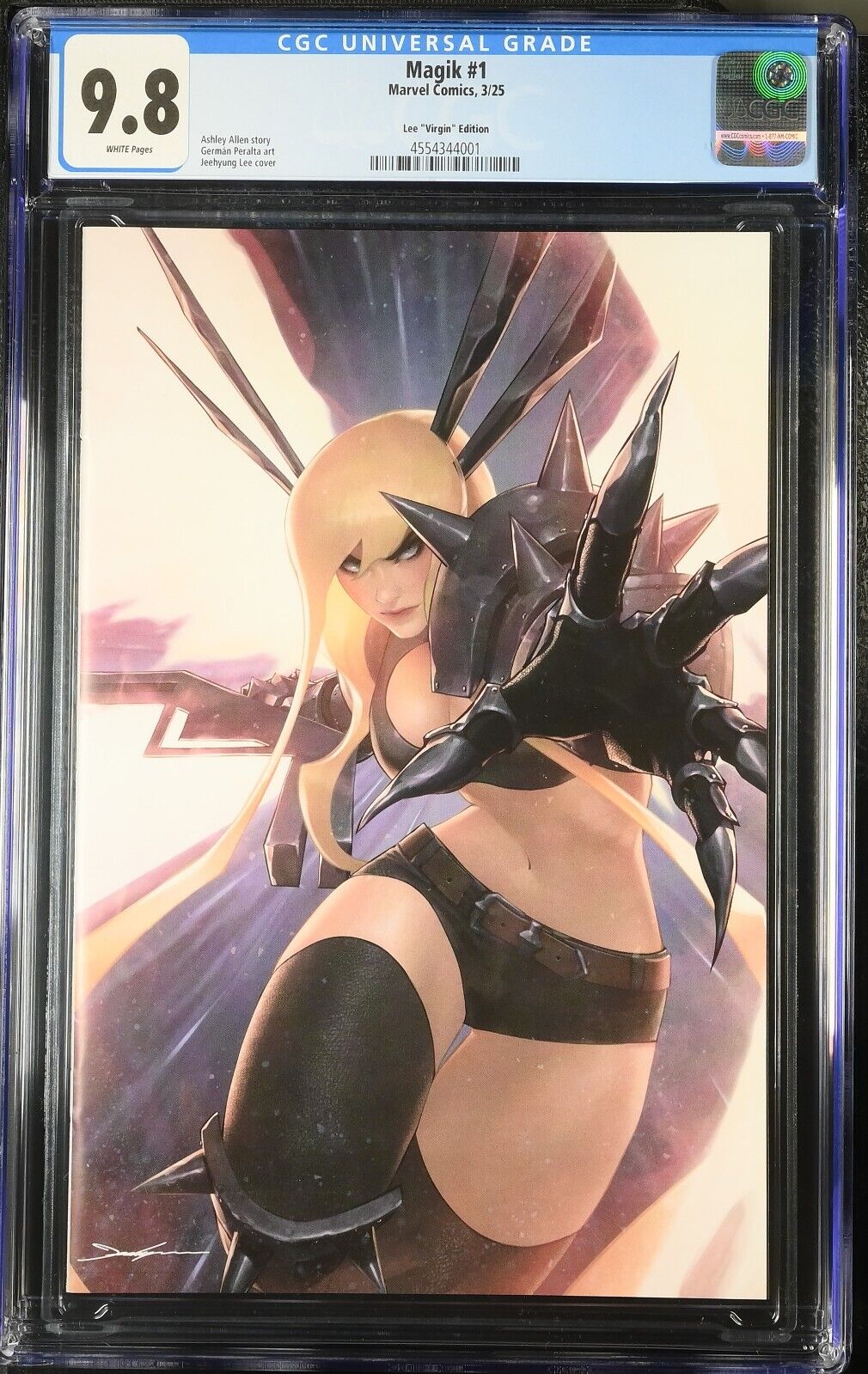 MAGIK #1 - JEEHYUNG LEE VIRGIN VARIANT EXCLUSIVE MARVEL 2025 1:100 RATIO CGC 9.8