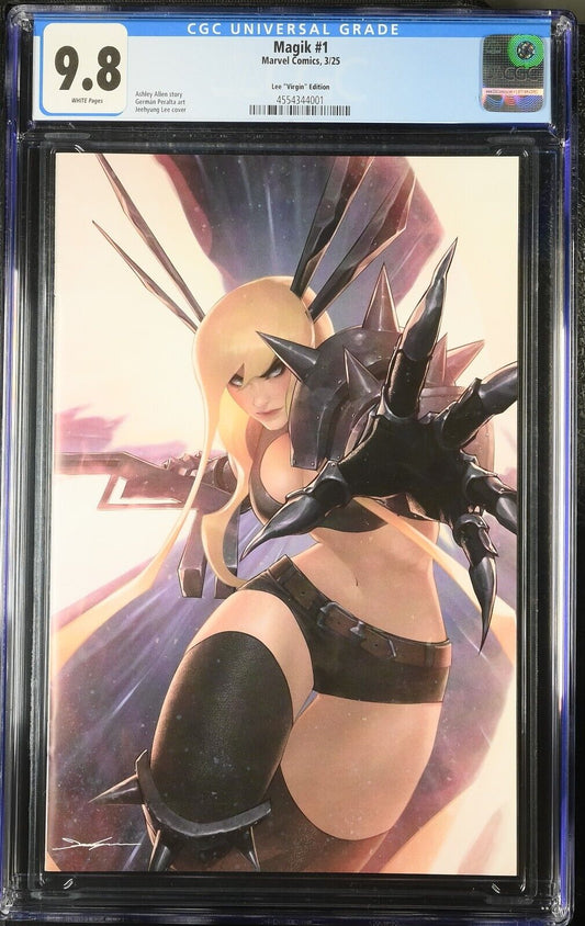 MAGIK #1 - JEEHYUNG LEE VIRGIN VARIANT EXCLUSIVE MARVEL 2025 1:100 RATIO CGC 9.8
