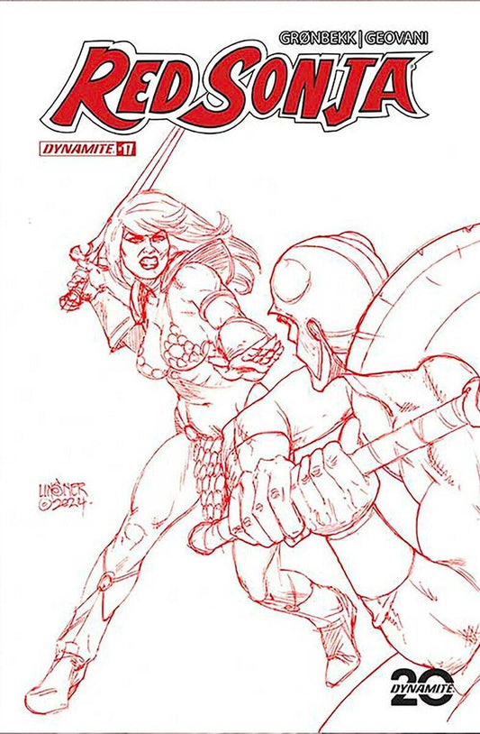 RED SONJA #17 - LINSNER LINE ART VARIANT EXCLUSIVE INCENTIVE 1:10 RATIO NM+