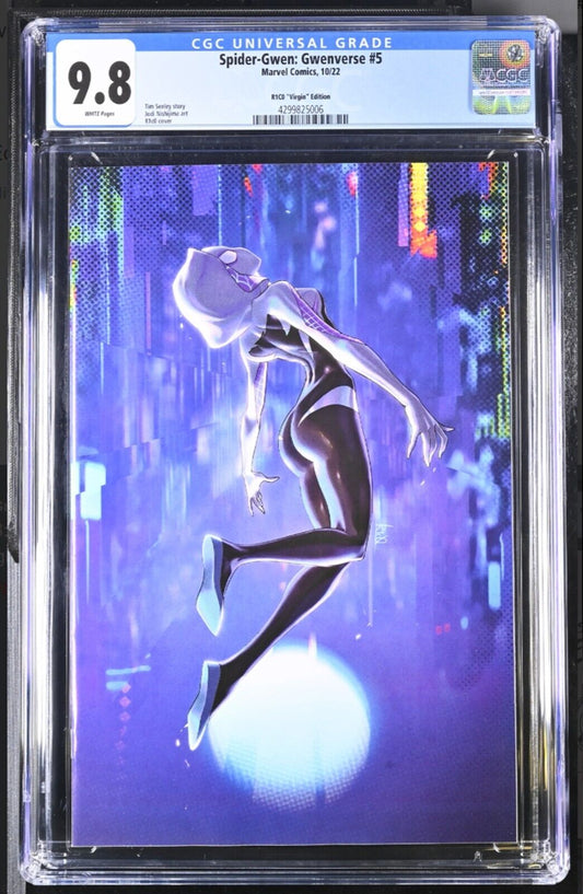 SPIDER-GWEN: GWENVERSE #5 - R1C0 VIRGIN EDITION MARVEL COMICS 2022 CGC 9.8 NM/M