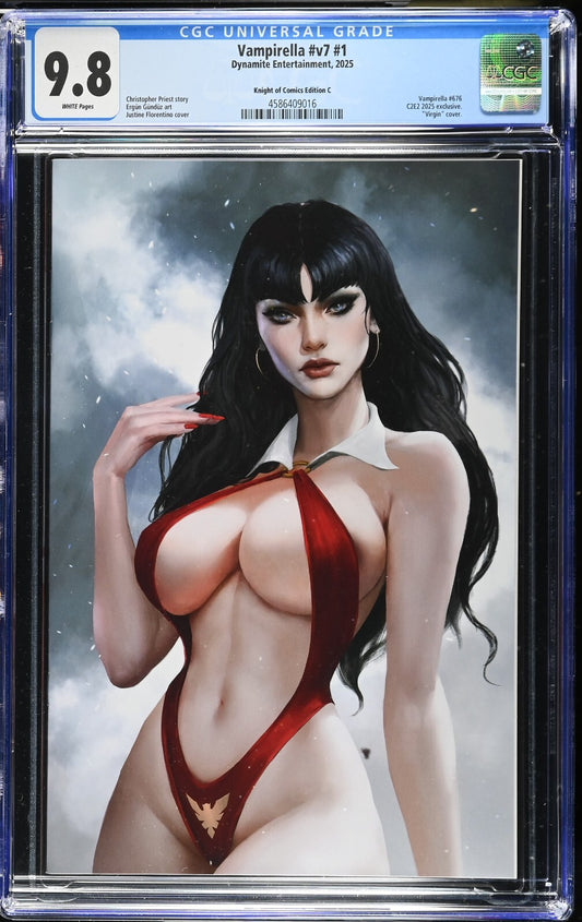 VAMPIRELLA #1 - JUSTINE FLORENTINO VIRGIN VARIANT C2E2 CHICAGO EXCLUSIVE CGC 9.8