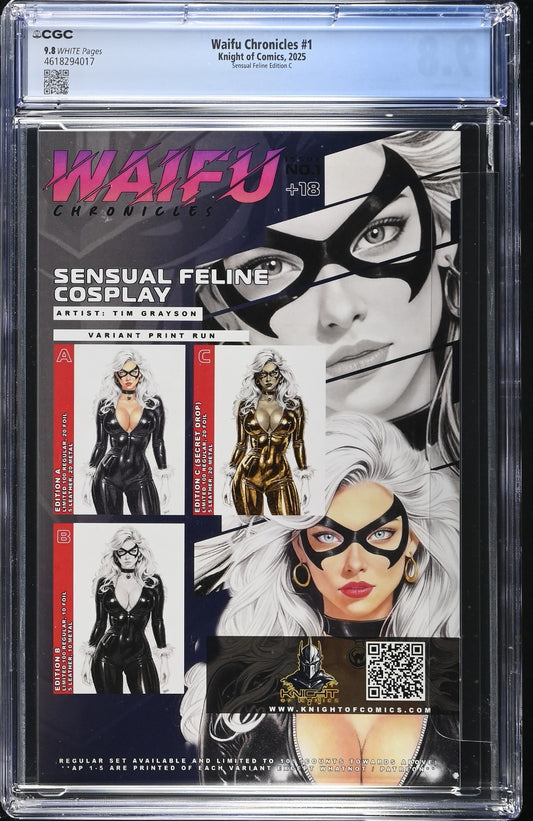 WAIFU CHRONICLES #1 - TIM GRAYSON SENSUAL FELINE EDITION C CGC 9.8