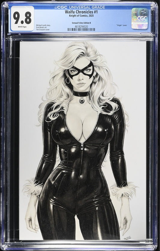 WAIFU CHRONICLES #1 - TIM GRAYSON SENSUAL FELINE EDITION B CGC 9.8