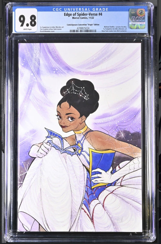 EDGE OF SPIDER-VERSE #4 - PEACH MOMOKO VIRGIN VARIANT 🔑KEY NYCC 2022 CGC 9.8