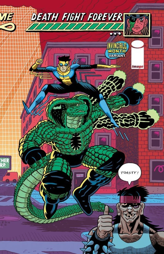 DEATH FIGHT FOREVER #2 - ANDREW MACLEAN COVER D INVINCIBLE TEAM UP VARIANT