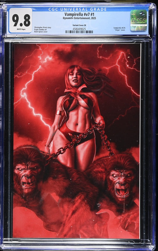 VAMPIRELLA #1 - MARK SPEARS VIRGIN VARIANT INCENTIVE 1:40 EXCLUSIVE CGC 9.8