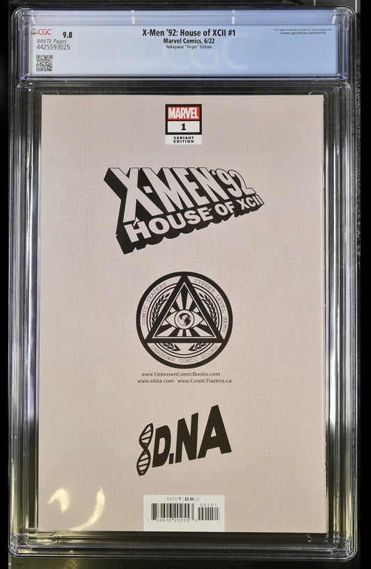 X-MEN 92  HOUSE OF XCII #1 - DAVID NAKAYAMA VIRGIN VARIANT EXCLUSIVE CGC 9.8