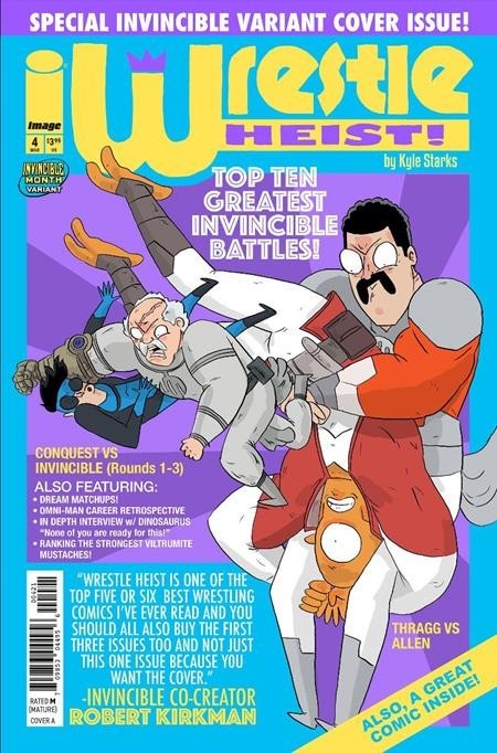 WRESTLE HEIST #4 - KYLE STARKS COVER B INVINCIBLE TEAM UP VARIANT