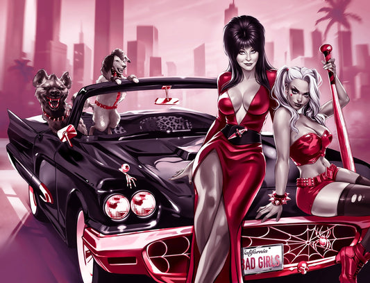 HARLEY QUINN X ELVIRA #1 - KATYA SINYUKHINA COVER C WRAPAROUND NYCC 2025