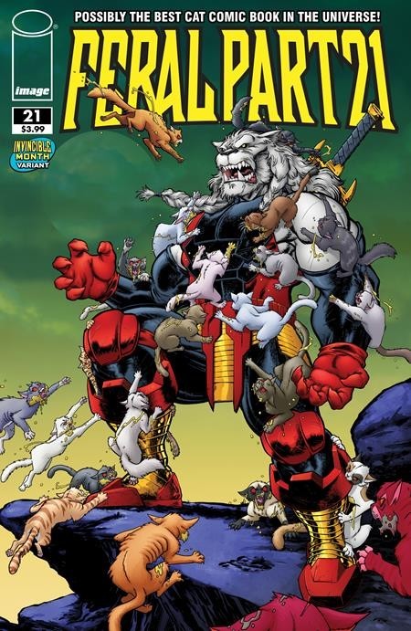 FERAL #21 - TONY FLEECS & TRISH FORSTNER COVER E INVINCIBLE TEAM UP VARIANT