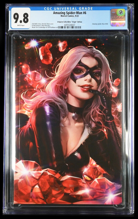 AMAZING SPIDER-MAN #6 - DERRICK CHEW VIRGIN VARIANT LTD 1000 CGC 9.8