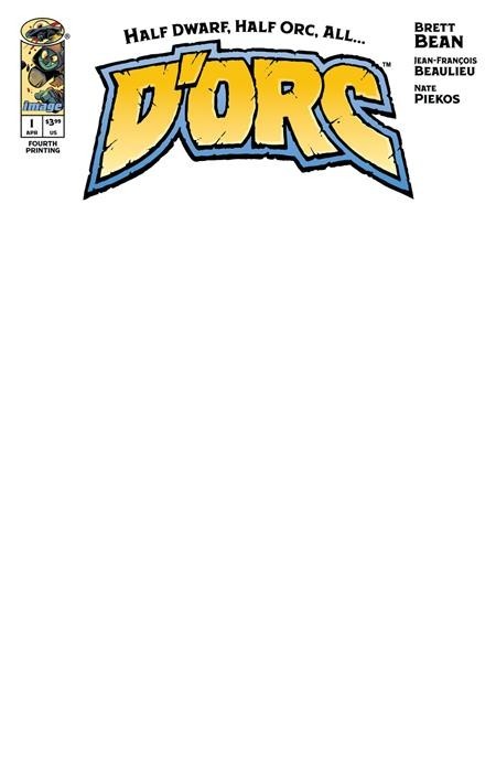 D'ORC #1 - COVER B BLANK SKETCH VARIANT