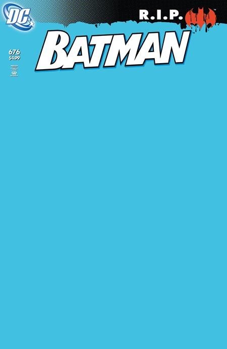 BATMAN #676 FACSIMILE EDITION - ALEX ROSS BLANK COVER C VARIANT