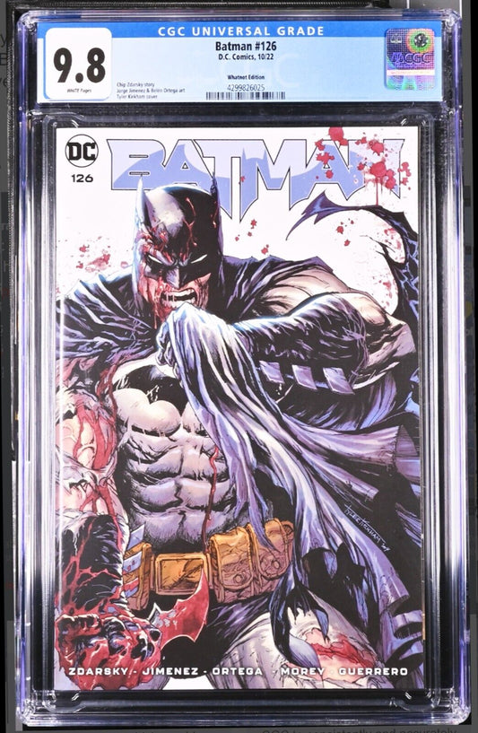BATMAN #126 - TYLER KIRKHAM BATTLE DAMAGE TRADE VARIANT 🔑KEY DC CGC 9.8 NM/M