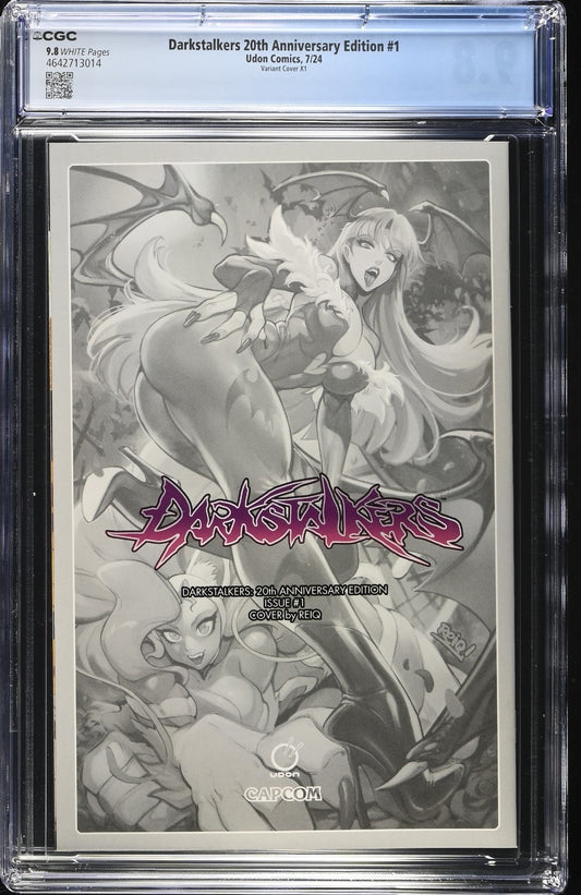 DARKSTALKERS 20th ANNIVERSARY EDITION #1 - REIQ VIRGIN VARIANT EXCLUSIVE CGC 9.8
