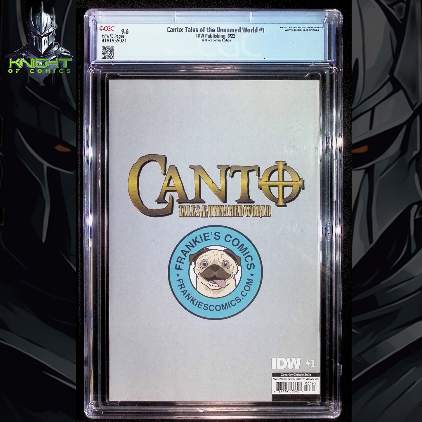 CANTO TALES OF THE UNNAMED WORLD #1 - CHRISSIE ZULIO VIRGIN EDITION CGC 9.6 NM+