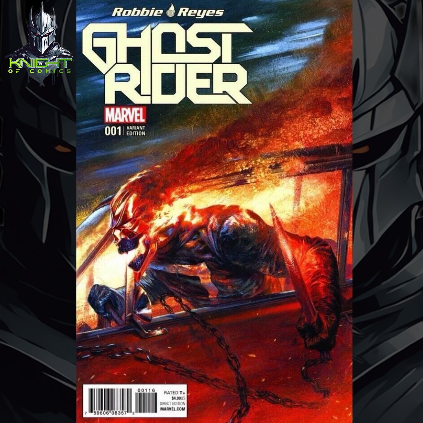 GHOST RIDER #1 - GABRIELE DELL'OTTO TRADE VARIANT EXCLUSIVE COLOR NM+
