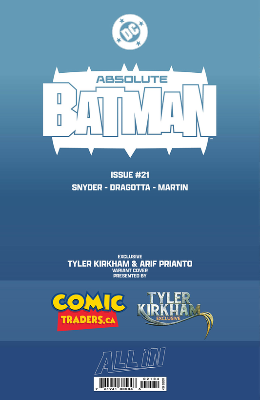 [FOIL]ABSOLUTE BATMAN #21 TYLER KIRKHAM EXCLUSIVE BATTLE DAMAGED DEATHSTROKE VIRGIN VAR (06/17/2026)