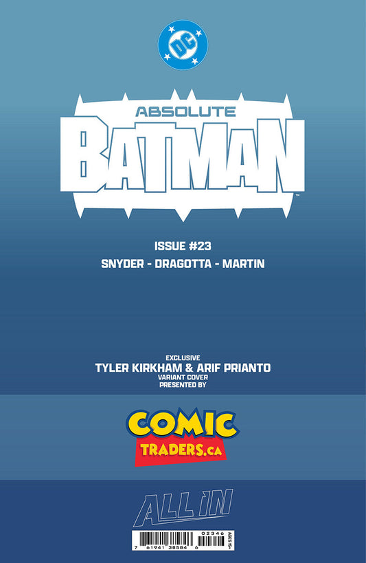 ABSOLUTE BATMAN #23 TYLER KIRKHAM CLAYFACE BATTLE DAMAGED EXCLUSIVE VIRGIN VAR (08/12/2026)