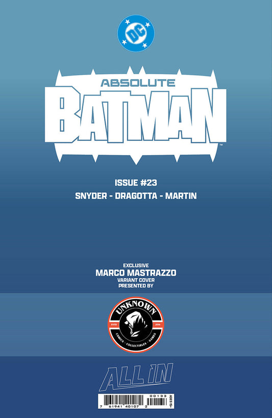 [FOIL] ABSOLUTE BATMAN #23 MARCO MASTRAZZO EXCLUSIVE VIRGIN VAR (08/12/2026)