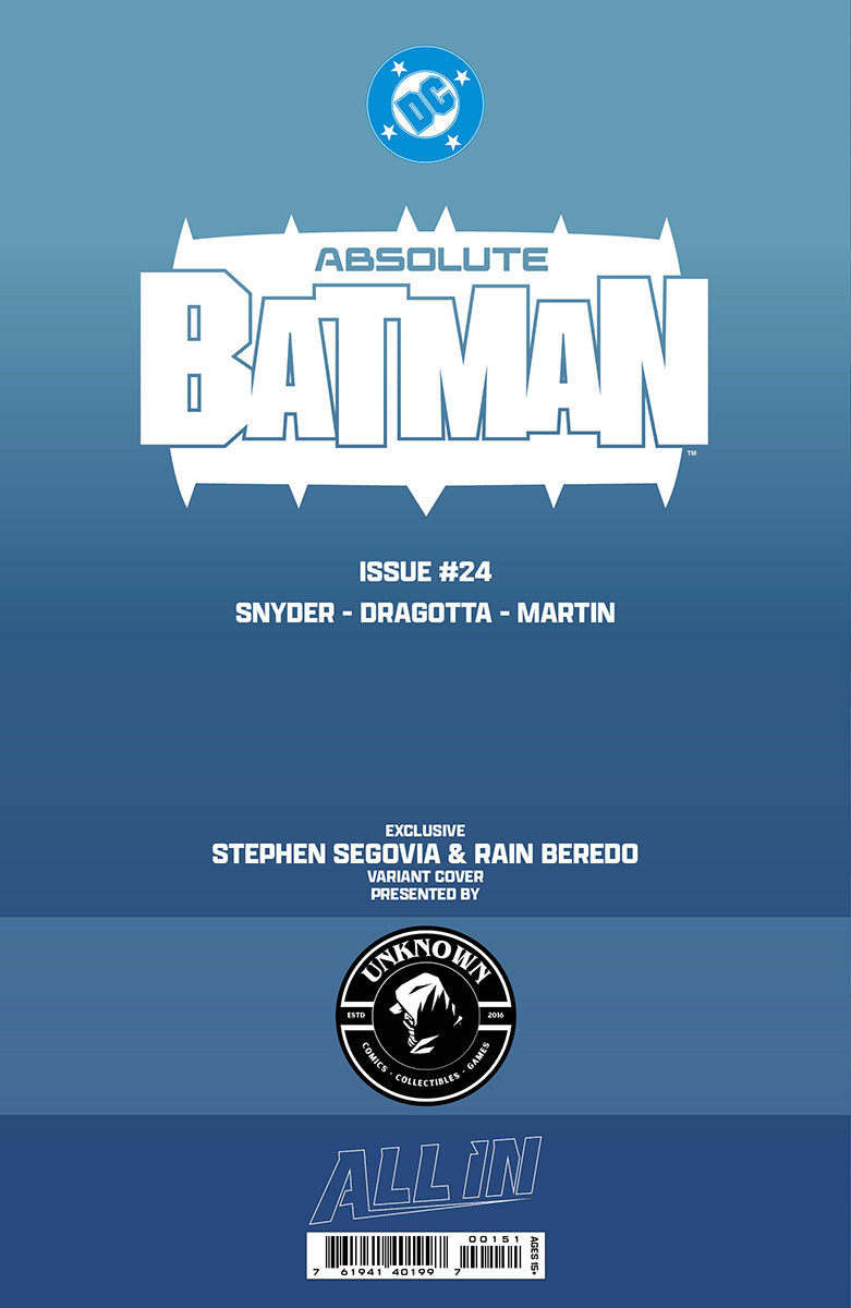 ABSOLUTE BATMAN #24 STEPHEN SEGOVIA EXCLUSIVE VAR (09/23/2026)