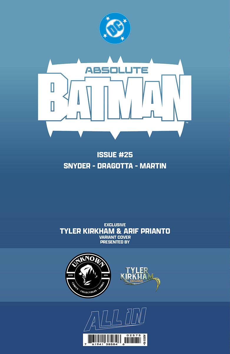 [FOIL] ABSOLUTE BATMAN #25 TYLER KIRKHAM EXCLUSIVE VIRGIN VAR (10/28/2026)