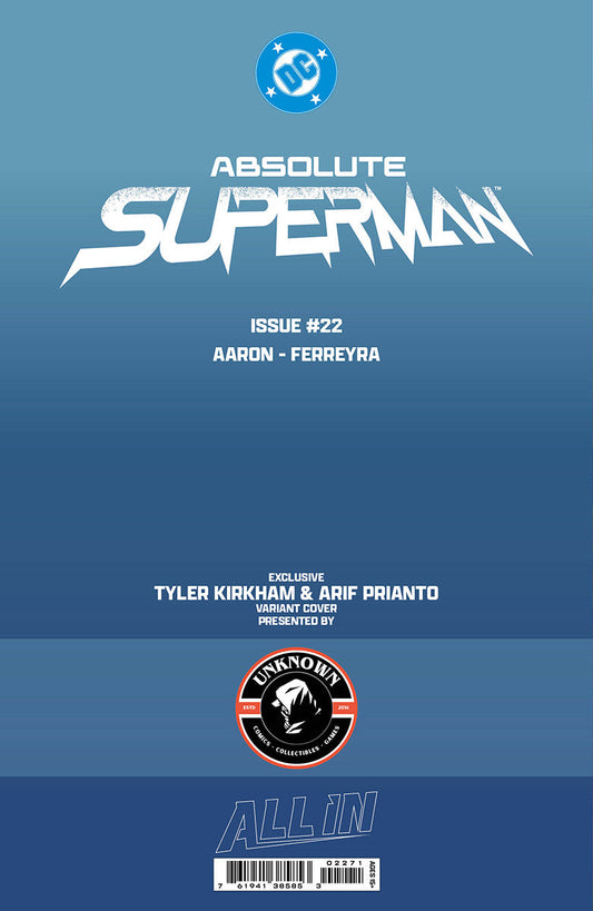 ABSOLUTE SUPERMAN #22 TYLER KIRKHAM BATTLE DAMAGED (08/05/2026)