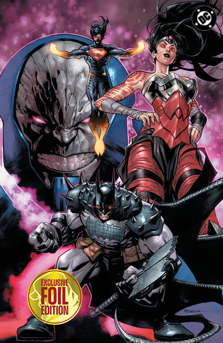 [FOIL] DC ALL IN SAGA: DARKSEID VS. THE WORLD #1 STEPHEN SEGOVIA EXCLUSIVE VIRGIN VAR (10/28/2026)