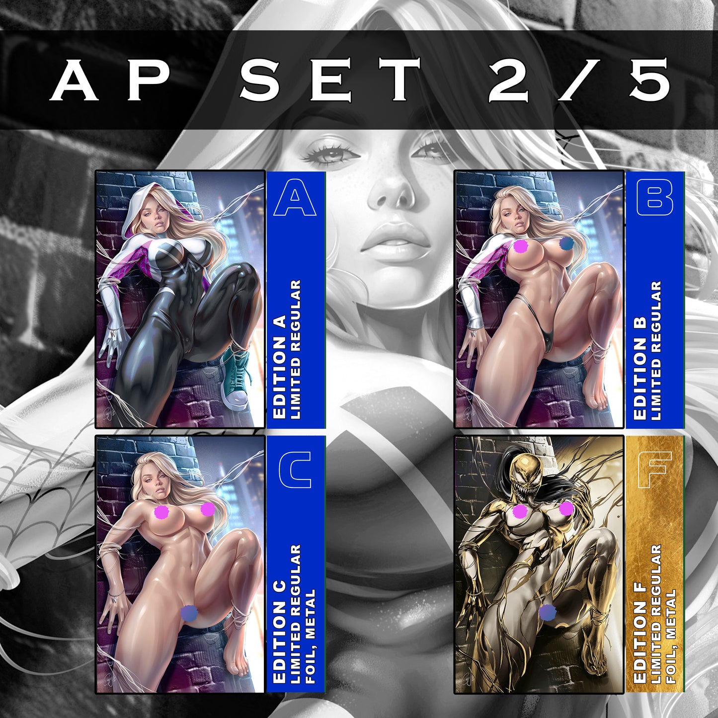 WAIFU CHRONICLES #1 - VENMAKIMA COSPLAY by Katya Sinyukhina AP COVERS LTD TO 5 (with Customized Comic Book Stor-Folio)