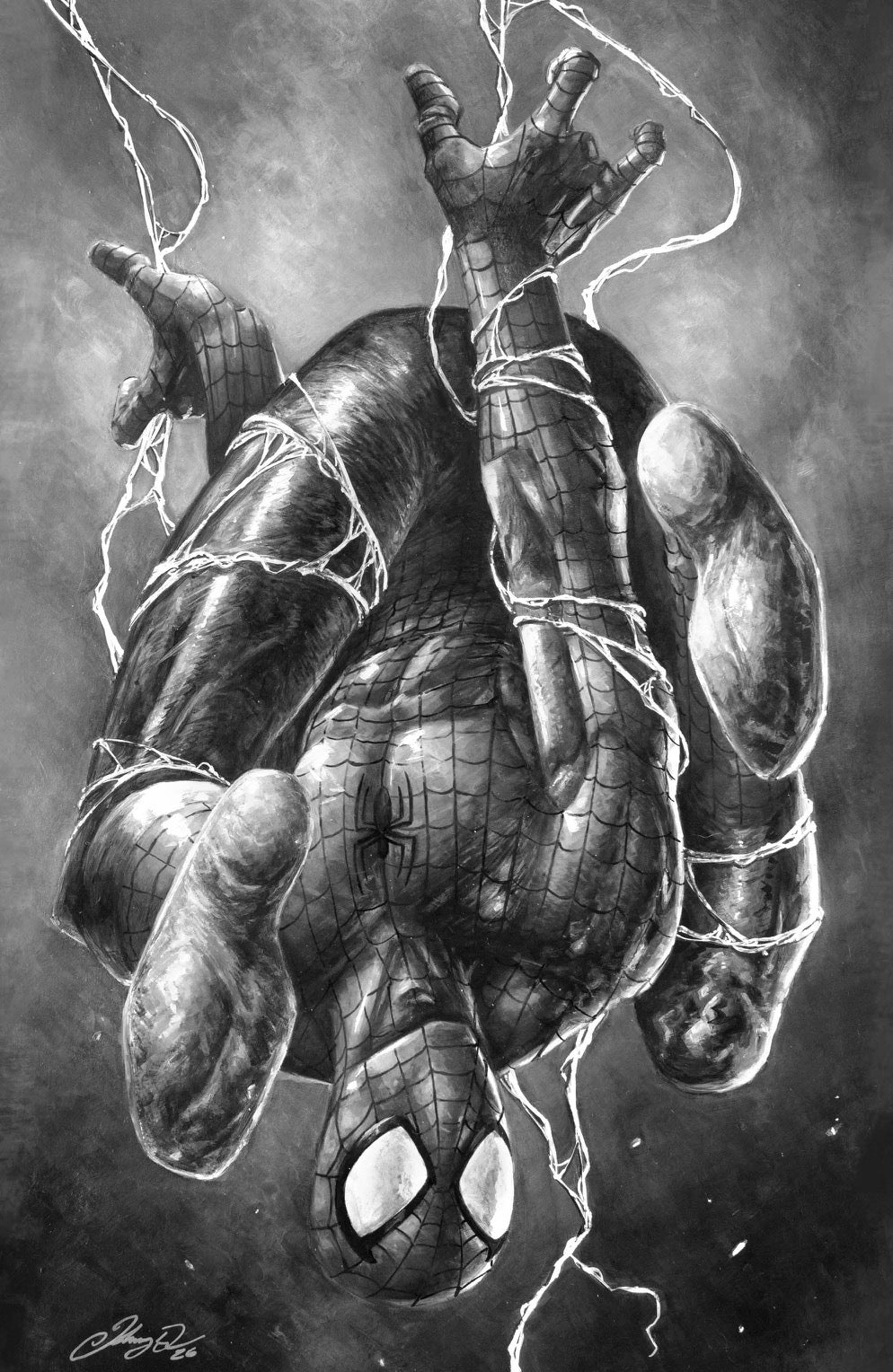 The Amazing Spiderman #30 JOHNNY DESJARDINS HeroesCon Exclusive VIRGIN VARIANT