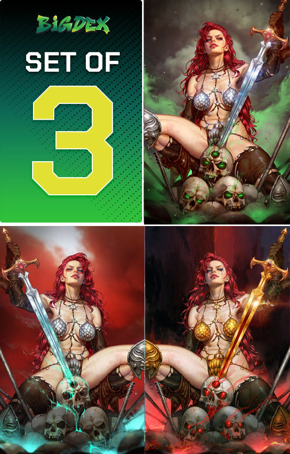 Altered States: Warlord #1 KYUYONG EOM HeroesCon Exclusive SET OF 3 VIRGINS