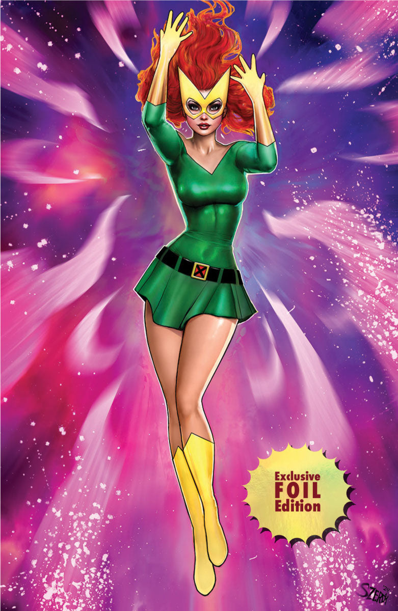 [Signed by Nathan Szerdy] [FOIL] PHOENIX #1 UNKNOWN COMICS NATHAN SZERDY MARVEL GIRL VIRGIN EXCLUSIVE SDCC 2024 VAR [IN STOCK]
