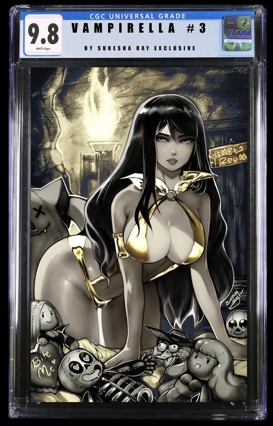 VAMPIRELLA #3 - SUKESHA RAY COVER B VIRGIN VARIANT HEROSCON 2025 EXCLUSIVE - PRESALE 06/20