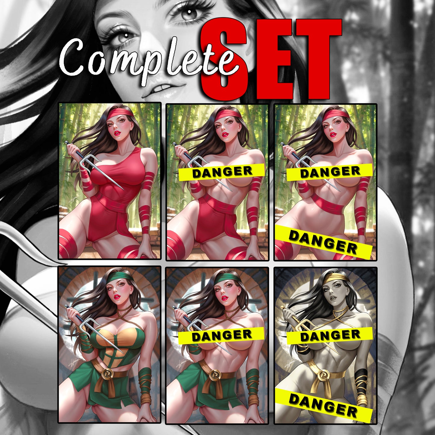WAIFU CHRONICLES #1 - RED ASSASSIN COSPLAY by Hanna Lam - PREORDER +(CRYSTAL CLEAR BOARD)