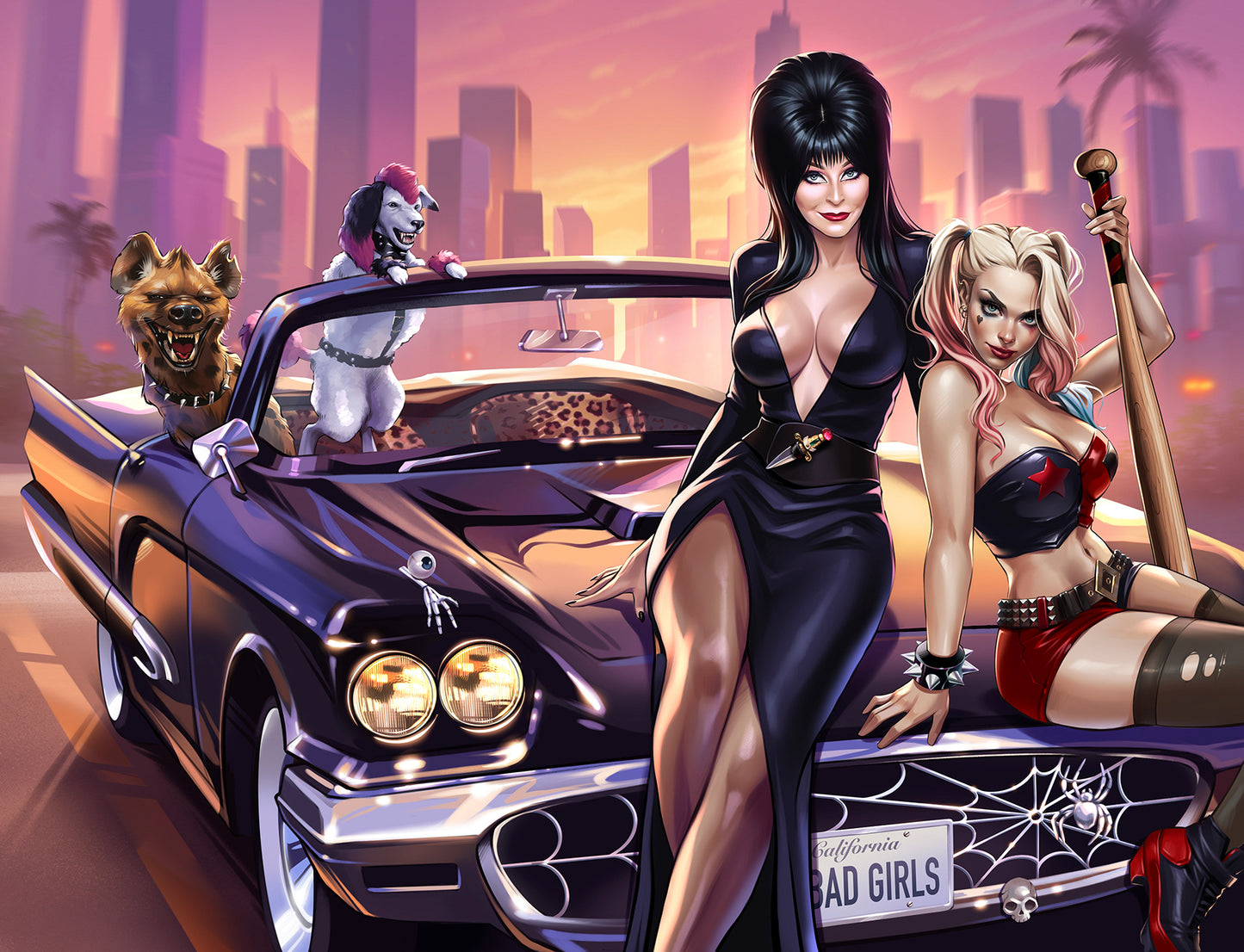 HARLEY QUINN X ELVIRA #1 - KATYA SINYUKHINA COVER A NYCC 2025 EXCLUSIVE - Preorder