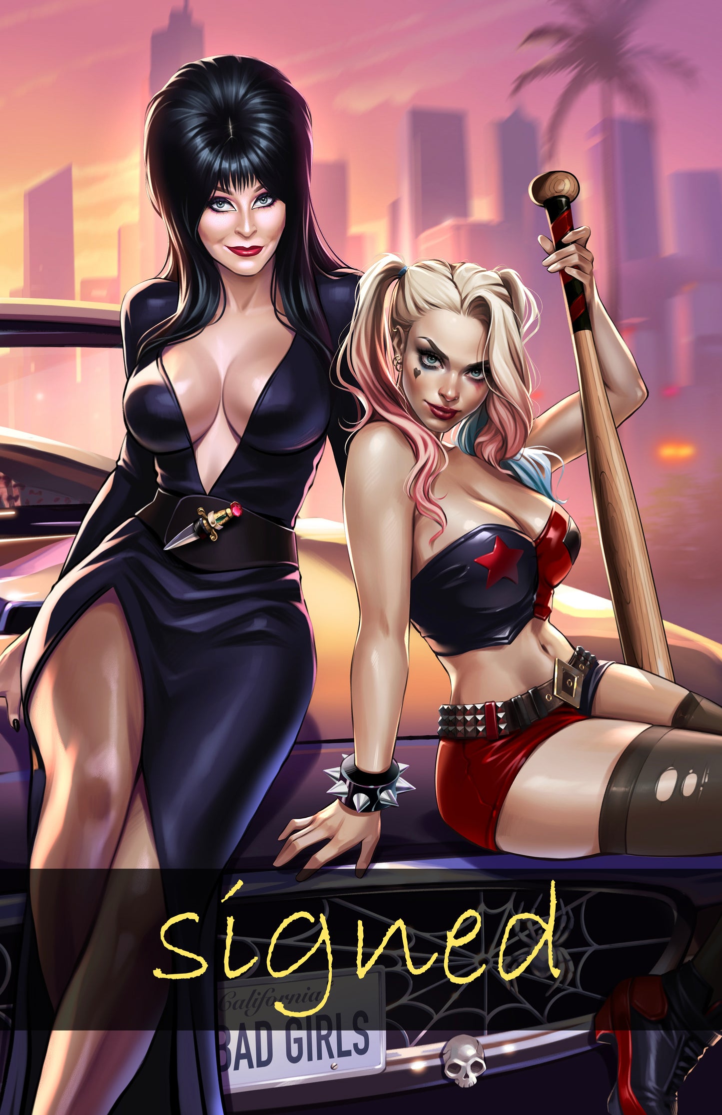 HARLEY QUINN X ELVIRA #1 - KATYA SINYUKHINA COVER A NYCC 2025 EXCLUSIVE - Preorder