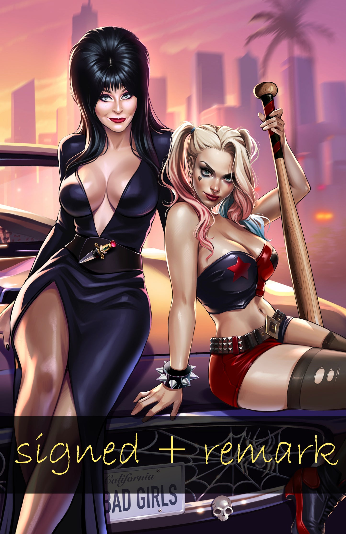 HARLEY QUINN X ELVIRA #1 - KATYA SINYUKHINA COVER A NYCC 2025 EXCLUSIVE - Preorder
